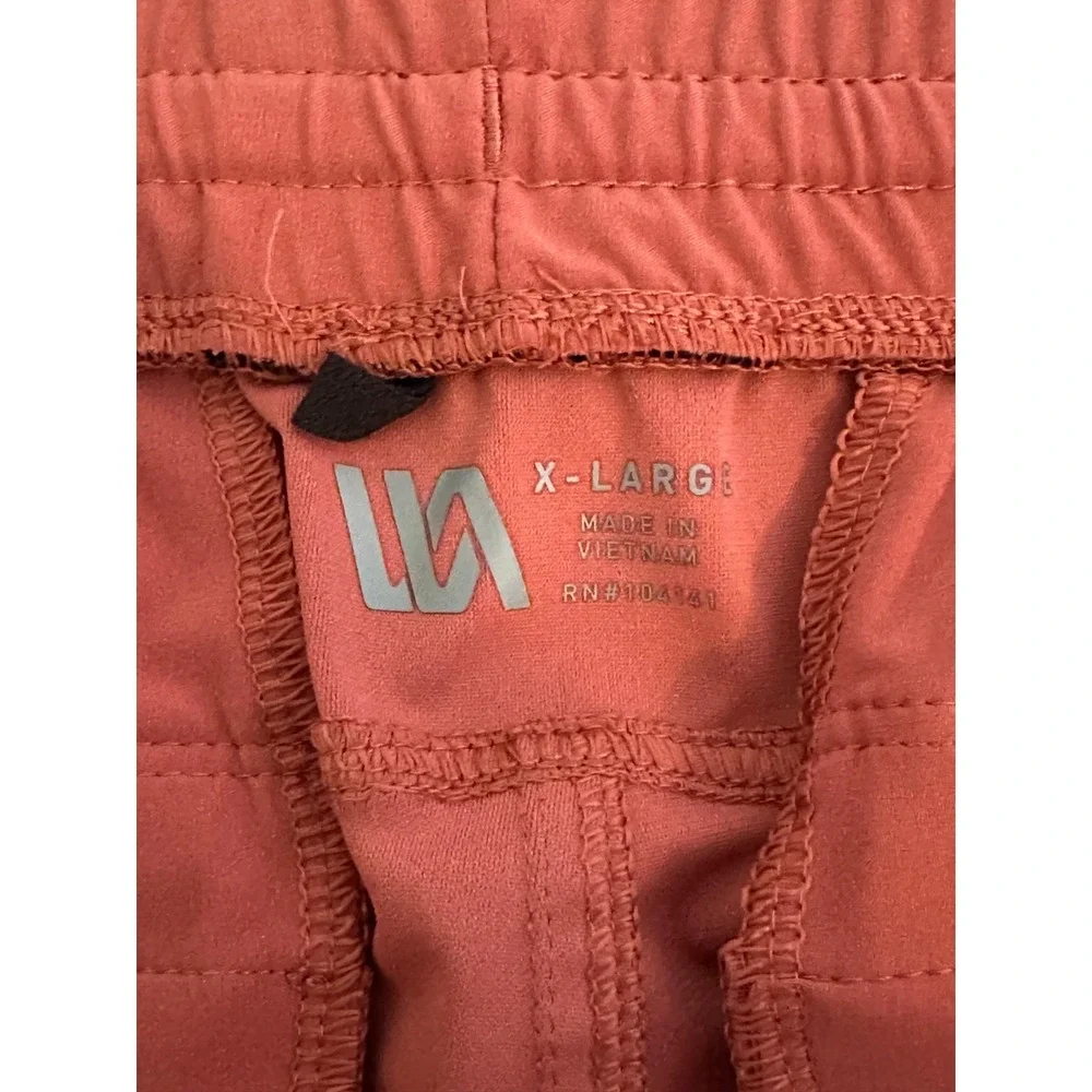 VRST Limitless‎ Performance Slim Fit Joggers Mens XL Orange Stretch Gym Lounge